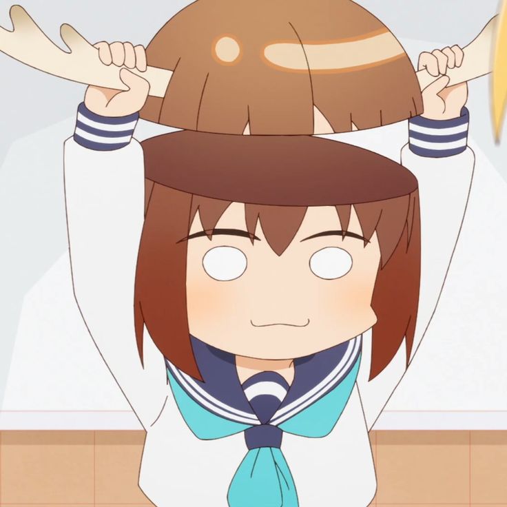 picture of dear girl taking of head